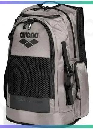 Рюкзак arena all set backpack 45l сірий 55х38х28 см для плавання з відділенням для ноутбука і кишенею sku_010234-800