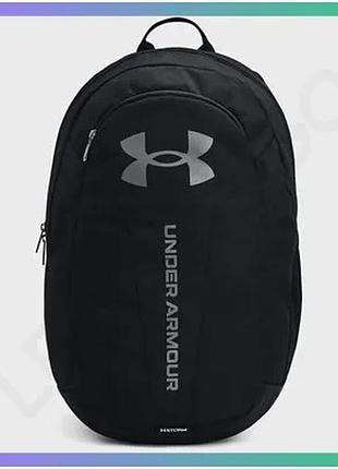 Рюкзак under armour hustle lite чорний 30,5x18x46 см спортивний рюкзак для чоловіків і жінок sku_1364180-001