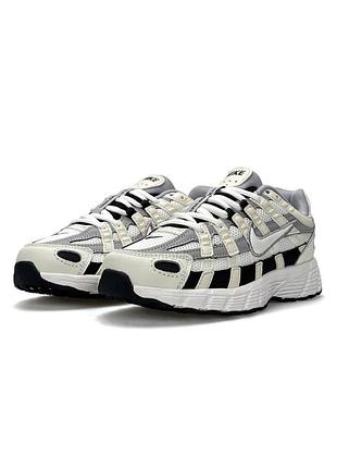 Nike p-6000 white beige black