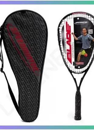 Ракетка для швидкісного бадмінтону speedminton racket blade чорна унісекс для спідмінтону спортивна ра sku_400326