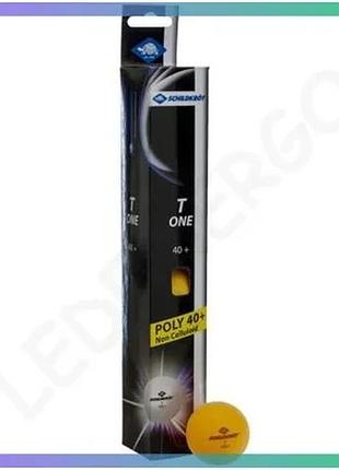 Мячи donic t-one 6 шт оранжевые для пинг-понга 40 мм пластиковые унисекс тренировки sku_618198
