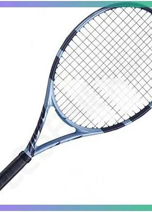 Ракетка babolat pure drive jr 25 синя тенісна ракетка для дітей легка маневрова для тренувань та матчі sku_140532-100