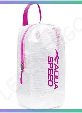 Сумка aqua speed dry pouch 3l біла рожевий 30 x 21 x 9 см для плавання водонепроникна саше sku_757-03