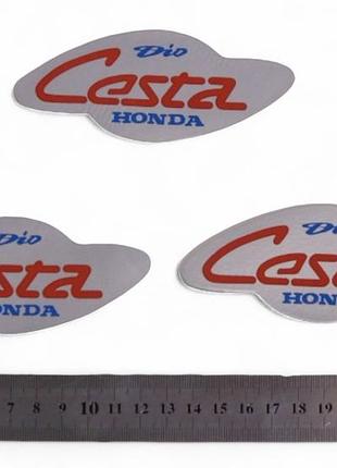 Набір наклейок honda cesta червона-3шт (6011)
