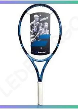 Тенісна ракетка babolat pure drive team unstr синя 285г 100 дюймів для гри у теніс унісекс sku_101554-100