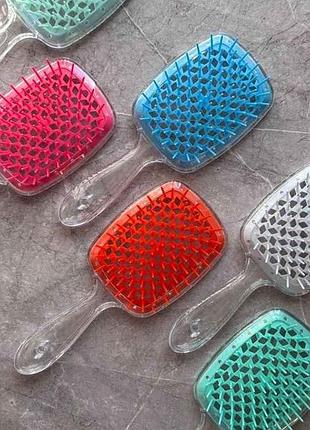 Гребінець для волосся супер браш hollow comb мякий (21*9*5см) 21246 тм eстет
