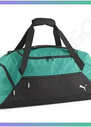 Спортивная сумка puma teamgoal teambag 55l зеленая для экипировки 29x65x32 см унисекс sku_090233-04