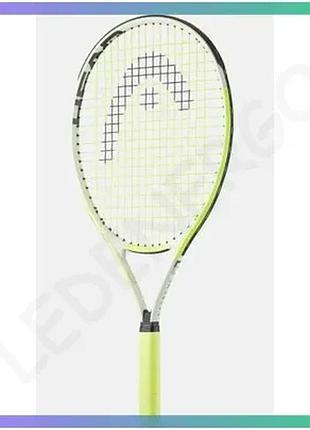 Тенісна ракетка head extreme jr 25 жовта 2024 для дітей алюмінієва 240г 16*19 баланс 305 sku_231414