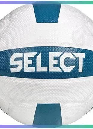 М'яч волейбольний select volleyball v26 білий синій 5 тренувальний м'яч з термополіуретану для волейбо sku_214490-020