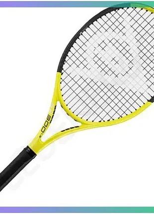Тенісна ракетка dunlop sx 300 lite g2 жовта легка для початківців і середніх гравців маневрена ракетка sku_10325797