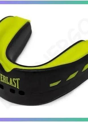 Капа для боксу everlast evershield double mouth guard чорна зелена універсальна двошарова капа для зах sku_p00003600