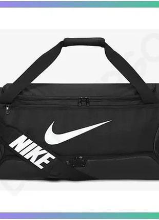 Спортивная сумка nike brsla m duff 60l черная дорожная сумка для тренировок и путешествий sku_dh7710-010