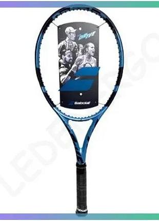 Тенісна ракетка babolat pure drive unstr nc 2025 синя графіт без струни для чоловіків і жінок sku_101552-100
