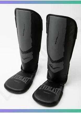 Щитки на голени everlast prospect youth черные и золотые для детей l/xl бокс наголенники для защиты sku_p00002992