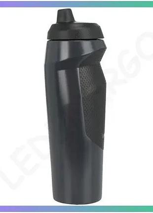 Пляшка для воды nike hypersport bottle 650 мл темно-серая спортивная бутылка для питья sku_n.100.0717.066.20