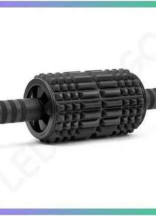 Ролик для фитнеса adidas foam ab roller черный 44 x 12,8 x 12,8 см тренажер для пресса и спины sku_adac-11405