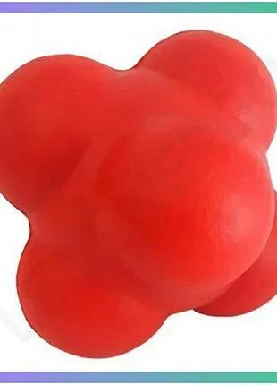 Мяч для реакции meta reaction ball красный 10 см для тренировки реакции и координации у спортсменов sku_1601001201