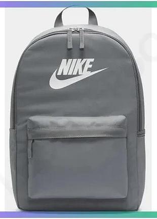Рюкзак nike nk heritage 25l сірий поліестер для щоденного використання унісекс 43х30,5х15 см sku_dc4244-063