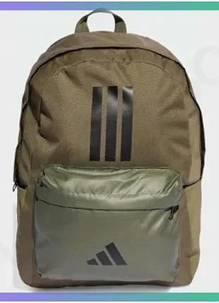 Рюкзак adidas clsc bars 3s 27,5l коричневий чорний унісекс для повсякденного використання 15х31х44 см sku_is7042