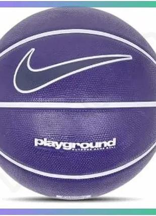 Баскетбольный мяч nike everyday playground 8p графический фиолетовый размер 7 для игры на улице sku_n.100.4371.508.07