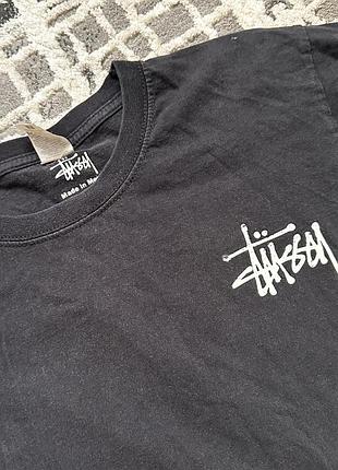 Лонгслів stüssy basic logo black 2