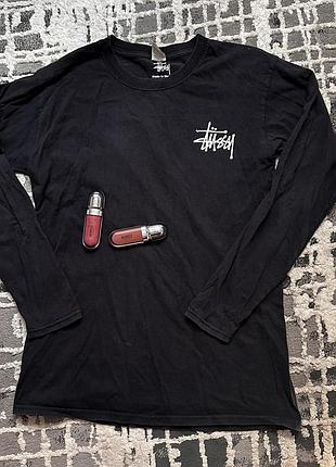 Лонгслів stüssy basic logo black 4