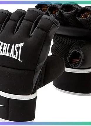 Рукавички для кікбоксингу everlast core чорні l/xl унісекс для тренувань та фітнесу захист кулака sku_p00002934
