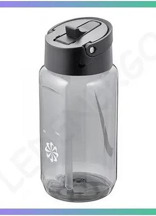 Пляшка nike tr renew recharge straw bottle 473 мл антрацит спортивная для воды и напитков sku_n.100.7640.072.16