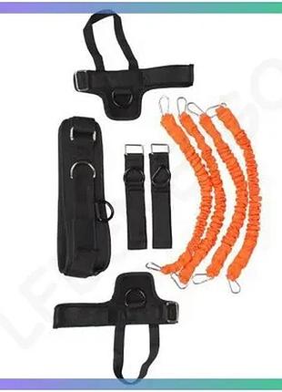 Набор для тренировок liveup training kit черный оранжевый 9 предметов для силовых упражнений унитекс sku_00000018709