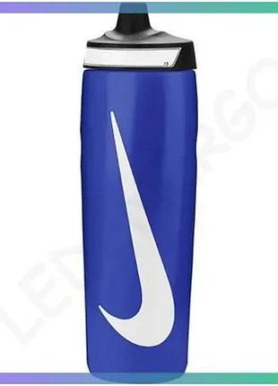 Пляшка nike refuel bottle grip 24 oz синя 709 мл для спорту текстурована пляшка для води sku_n.101.0867.417.24