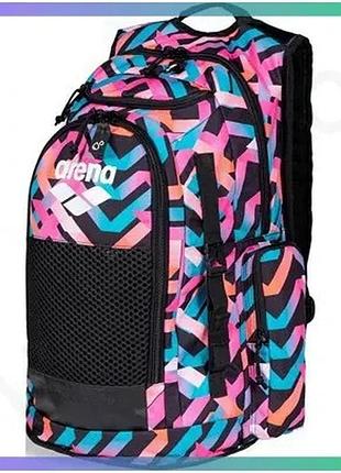 Рюкзак arena all set backpack ao 45l рожевий блакитний чорний для плавання з відділенням для ноутбука sku_010235-101