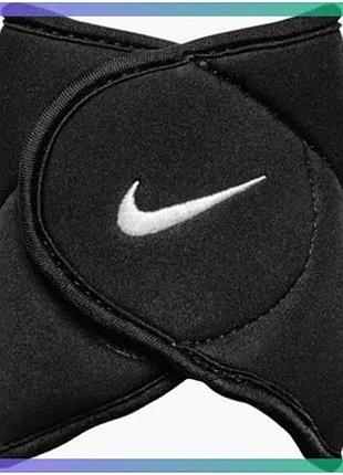 Обважнювачі для щиколоток nike ankle weights чорні 2х1,1 кг для силових тренувань і кардіо sku_n.100.0814.010.os