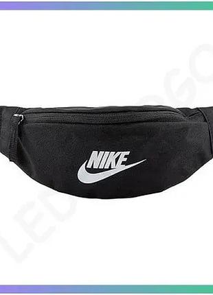 Сумка на пояс nike heritage черная 41х10х15см унисекс для спорта и активного отдыха sku_db0488-010