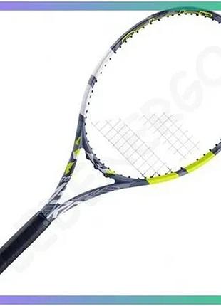 Ракетка babolat evo aero універсальна тенісна ракетка gr2 для початківців та аматорів 275 г 660 см2 sku_101535-100