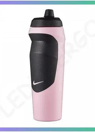 Пляшка для воды nike hypersport bottle 600 мл розовая спортивная бутылка для питья с герметичным клапа sku_n.100.0717.667.20