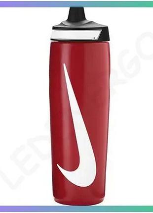 Пляшка nike refuel bottle 32 oz червоний чорний білий 946 мл спортивна пляшка для води унісекс sku_n.100.7667.692.32