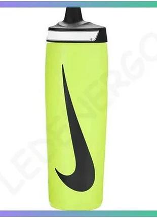 Пляшка nike refuel bottle 24 oz лимонная черная 709 мл для спорта и активного отдыха sku_n.100.7666.753.24