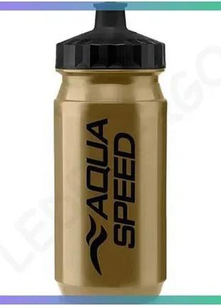 Спортивная бутылка aqua speed bidon 550 мл золотистая для воды и изотоников унитекс sku_883-06