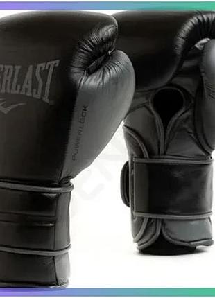 Боксерські рукавиці everlast powerlock 2 pro training чорні 16 унцій для тренувань унісекс sku_p00002428