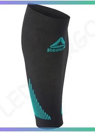 Компресійні рукава reebok knitted compression calf sleeve чорні s для бігу та фітнесу підтримка м'язів sku_rrsl-15333