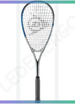 Ракетка для сквошу dunlop sr sonic lite ti сірий алюмінієвий унісекс для початківців 195гр sku_10327818