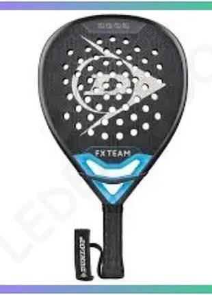 Ракетка для падел тенісу dunlop fx pro чорна унісекс для дорослих без чохла падел ракетка sku_10370736
