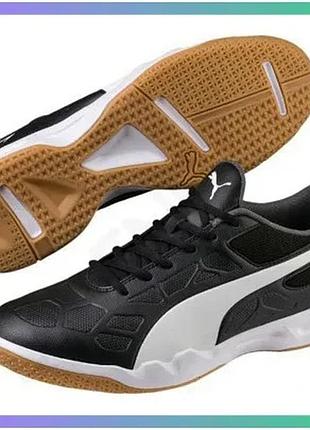 Кроссовки puma tenaz для зала черные белые 41 7,5uk 26,5 см универсальная модель для спорта sku_104889-01