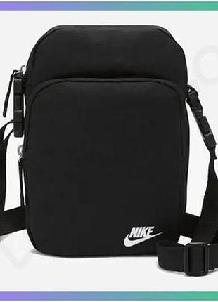 Сумка через плечо nike nk heritage crossbody черная 23х15х7,5 унісекс для хранения мелочей sku_db0456-010