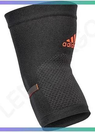 Фіксатор ліктя adidas performance elbow support чорний червоний уні m для бігу та фітнесу підтримка м' sku_adsu-13332rd