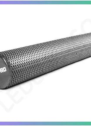 Масажний ролик livepro foam roller чорний 90 см для самомасажу зняття напруги в м'язах 15 см sku_00000027620