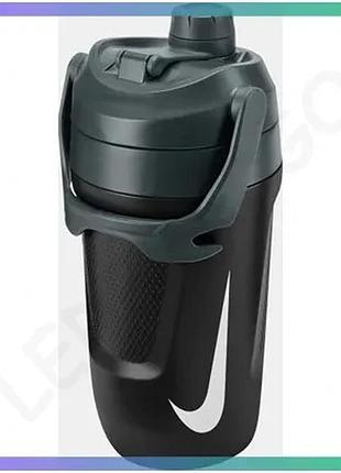 Пляшка для воды nike fuel jug 40 oz черная 1182 мл с ручкой для переноски и кришкой для питья sku_n.101.3797.031.40