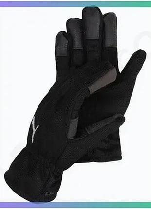 Зимние футбольные рукавички puma winter players черные для мужчин и женщин с улучшенным сцеплением sku_040014-01