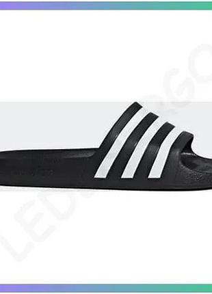 Шлепанцы adidas adilette aqua черные 48 2/3 для отдыха и душа удобные капцы из эва sku_f35543
