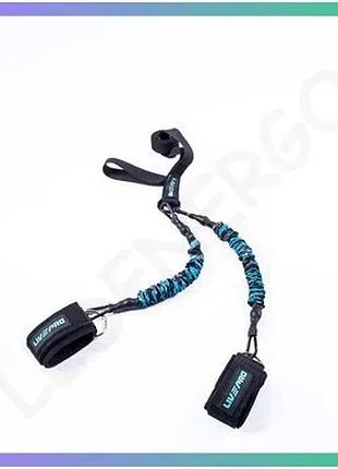 Еспандер livepro multifunctional training с кріпленням для дверей синій для силових тренувань 6x11x40с sku_00000018556